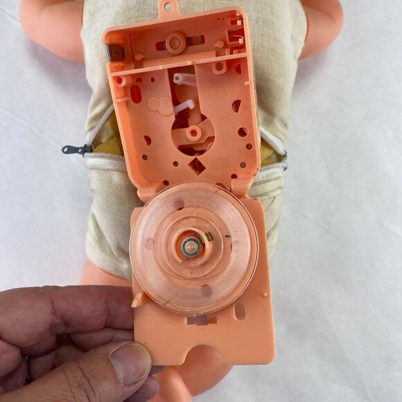 Vintage Ozen Sleepy Eye Baby Doll Sound Box with Disk Not Working - Picture 7 of 10